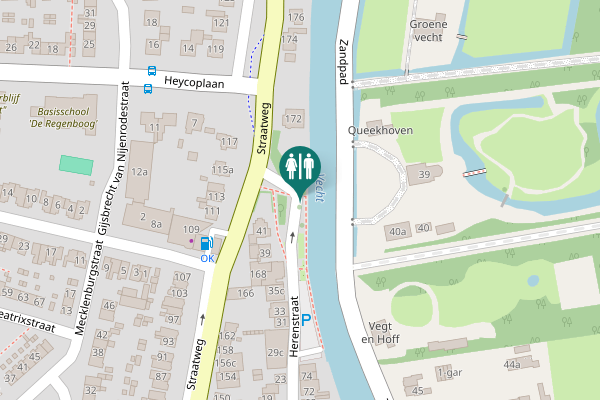 Map showing location of Herenstraat 41 Toilet