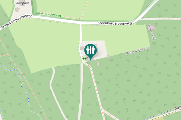 Map showing location of Korenburgerveenweg 9 Toilet