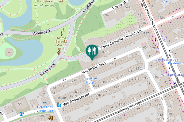 Map showing location of Van Eeghenlaan 21 Toilet