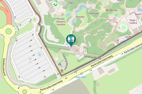 Map showing location of Gaiaboulevard 1-TR Toilet