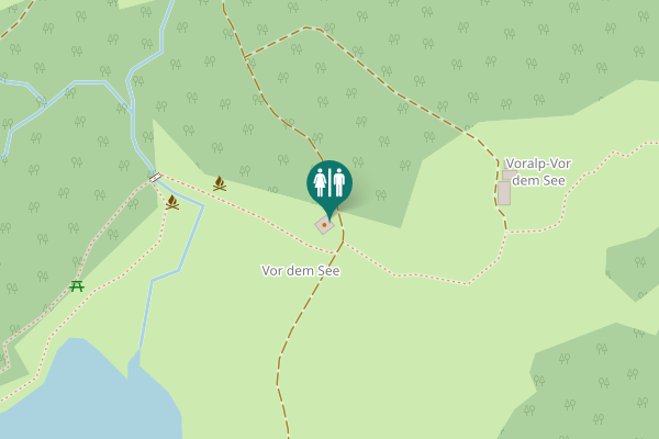 Map showing location of Grabs Toilet