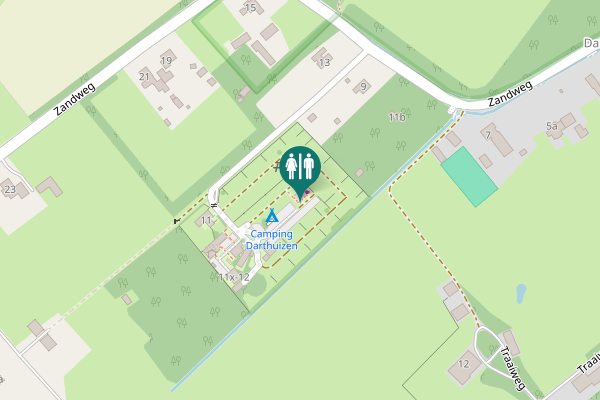 Map showing location of Zandweg 11x-21 Toilet