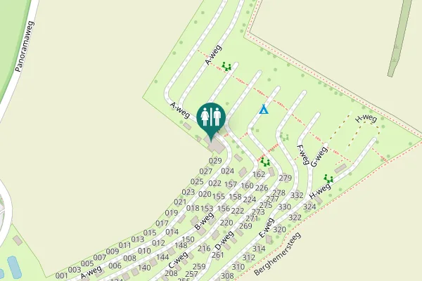 Map showing location of Berghem 1 Toilet