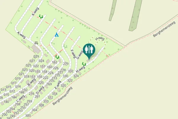 Map showing location of Berghem 1 Toilet