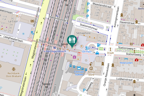Map showing location of Sanifair