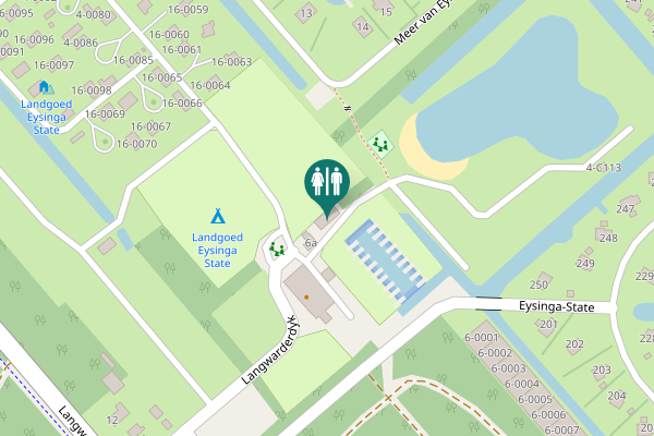 Map showing location of Langwarderdyk 6a Toilet