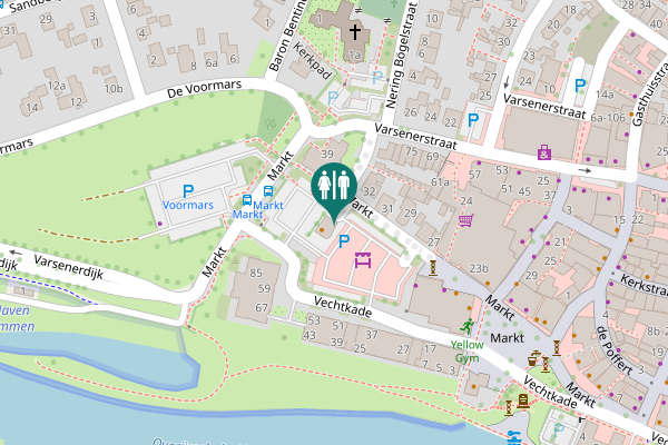 Map showing location of Markt 55 Toilet
