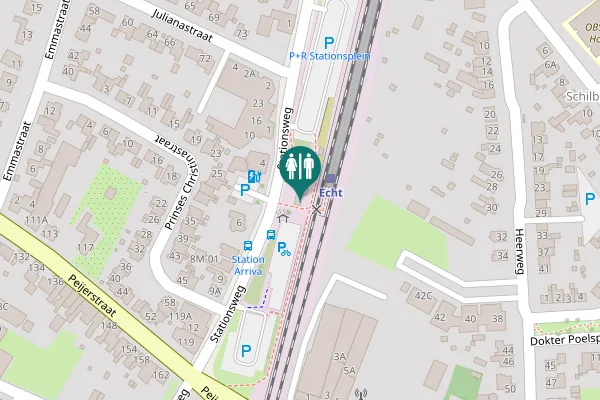 Map showing location of Stationsweg 5A Toilet