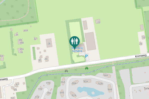 Map showing location of Krimweg 22A Toilet