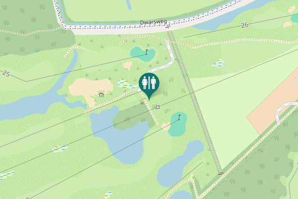 Map showing location of Woudenbergseweg 13a Toilet