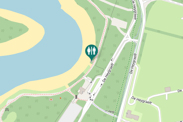 Map showing location of De Heygraeff 2 Toilet
