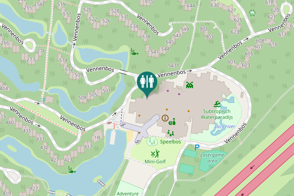 Map showing location of Vennenbos 540 Toilet