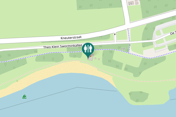 Map showing location of Kneuterstraat 19 Toilet