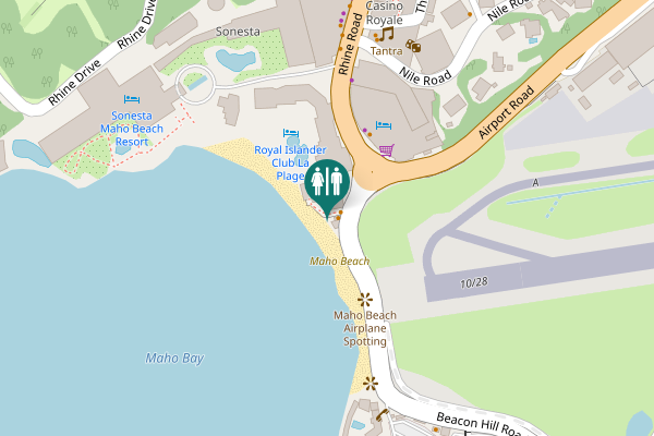 Map showing location of Beacon Hill Road Toilet