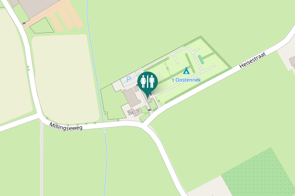 Map showing location of Heisestraat Toilet