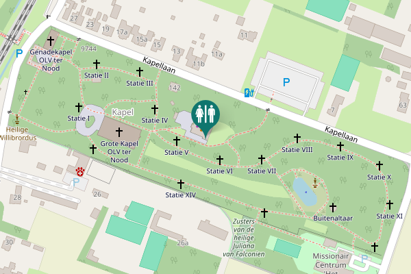 Map showing location of Kapellaan 144 Toilet