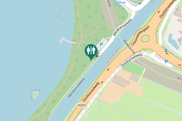 Map showing location of Westkanaalweg 13 Toilet