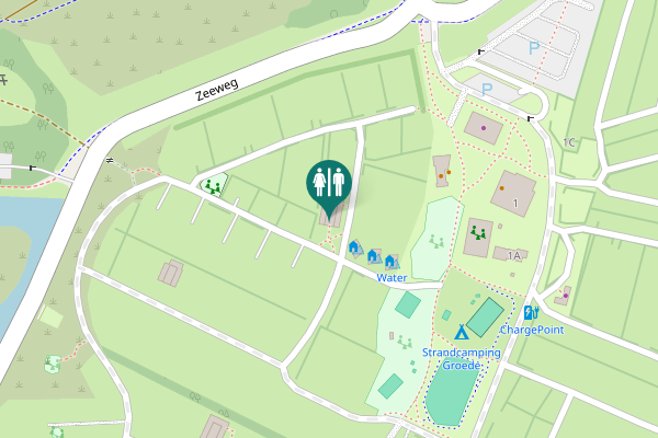 Map showing location of Zeeweg 1 Toilet