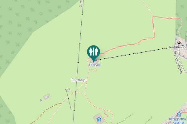 Map showing location of 1e Toilet