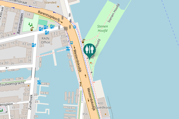 Map showing location of Stenen Hoofd 1 Toilet