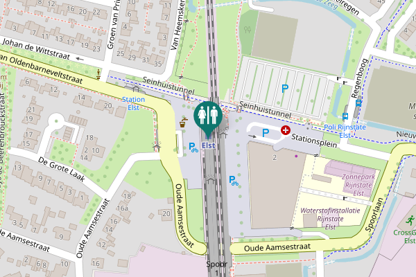 Map showing location of Oude Aamsestraat 24 Toilet