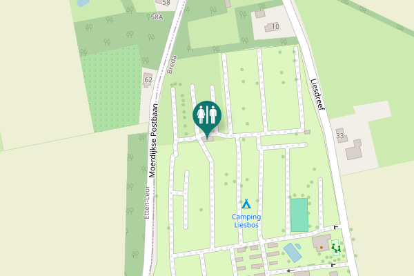 Map showing location of Liesdreef 40 Toilet