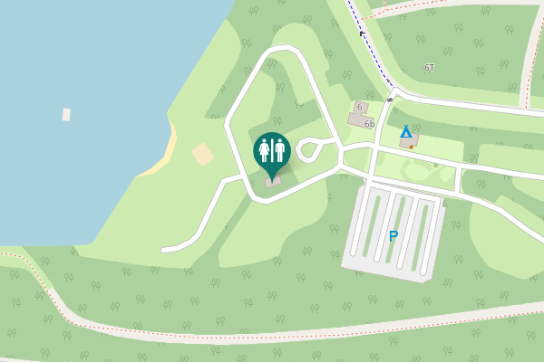 Map showing location of Haarweg 6 Toilet