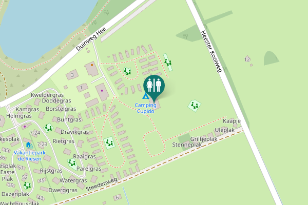 Map showing location of Steedenweg Toilet