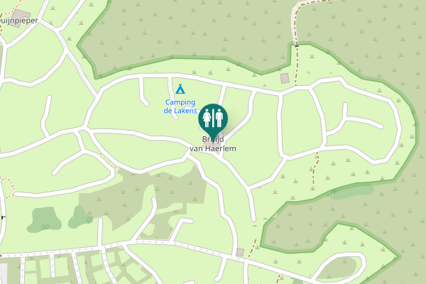 Map showing location of Bruijd van Haerlem