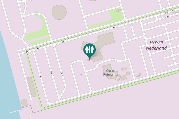 Map showing location of Havenplein Toilet