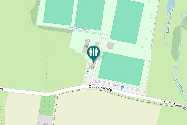 Map showing location of Oude Akerweg 153 Toilet