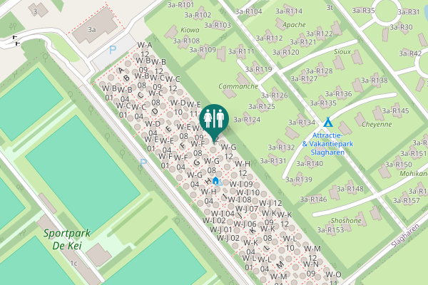 Map showing location of G Toilet