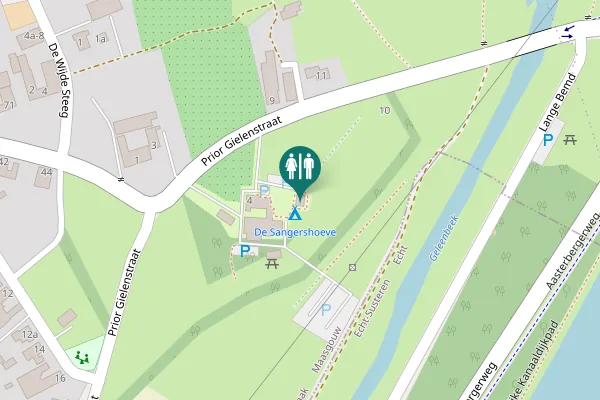 Map showing location of Prior Gielenstraat 4a-3 Toilet