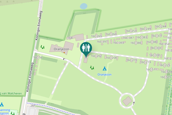 Map showing location of Koningin Emmaweg 16C-202 Toilet