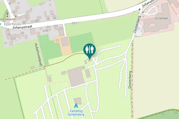Map showing location of Oosterberg 2 Toilet