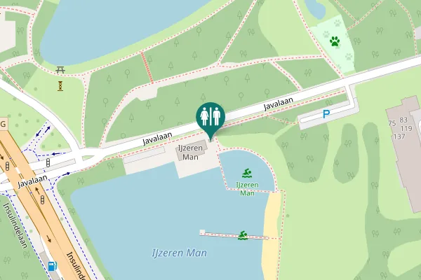 Map showing location of Javalaan 149 Toilet