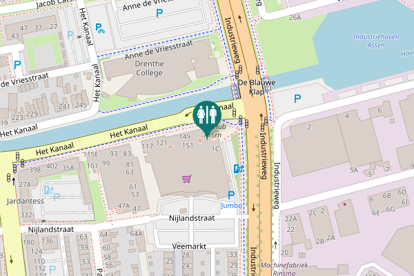 Map showing location of Industrieweg 1D Toilet