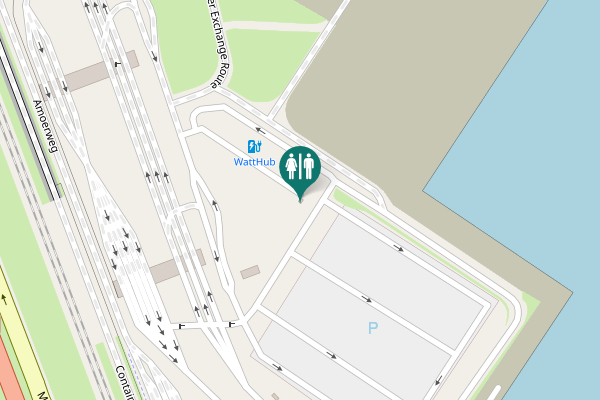 Map showing location of Container Exchange Route 50 Toilet