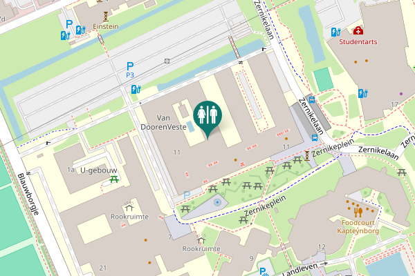Map showing location of Zernikeplein 11 Toilet