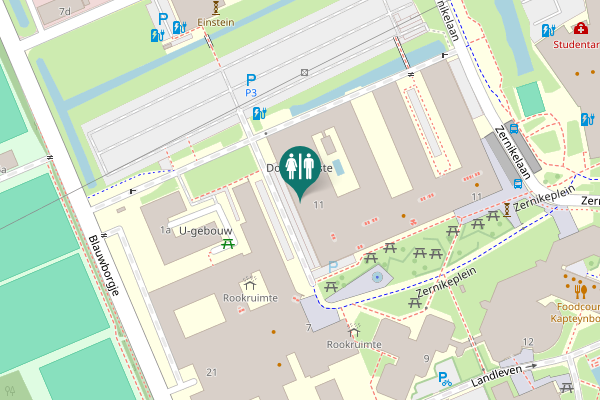 Map showing location of Zernikeplein 11 Toilet