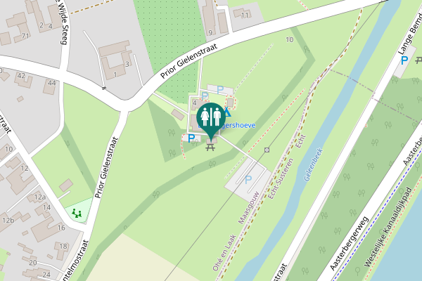 Map showing location of Prior Gielenstraat 4a-1 Toilet