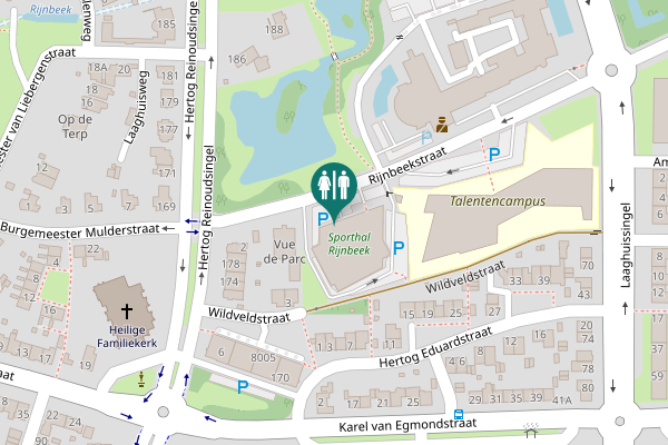 Map showing location of Rijnbeekstraat 4 Toilet