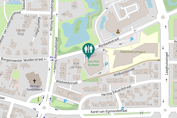 Map showing location of Rijnbeekstraat 4 Toilet