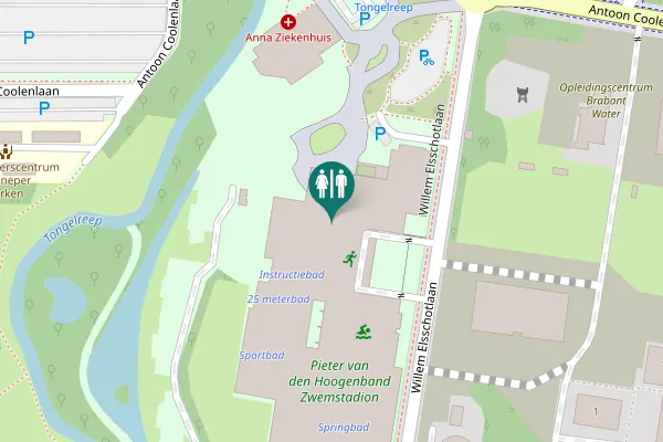 Map showing location of Eindhoven Toilet