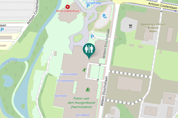 Map showing location of Eindhoven Toilet