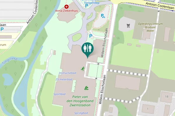 Map showing location of Eindhoven Toilet