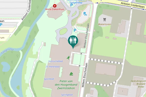 Map showing location of Eindhoven Toilet