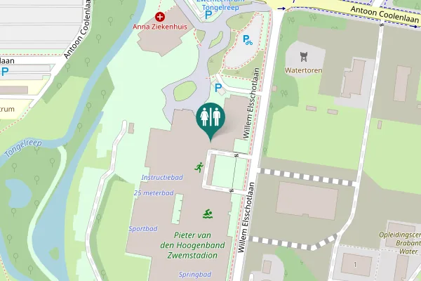 Map showing location of Eindhoven Toilet