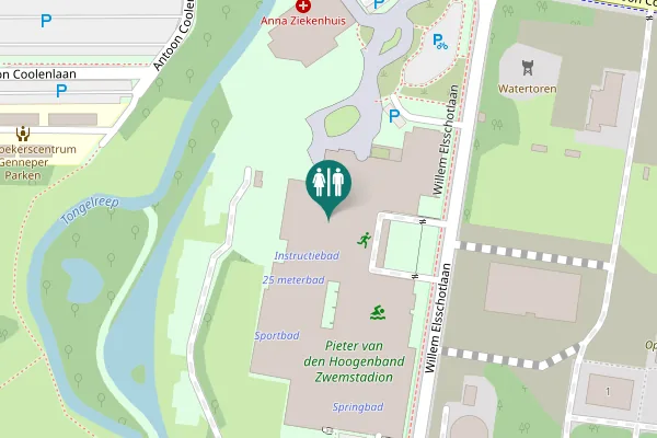 Map showing location of Eindhoven Toilet