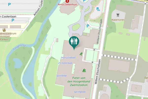 Map showing location of Eindhoven Toilet